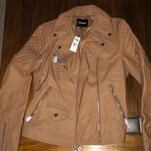 Express Moto Jacket - brown